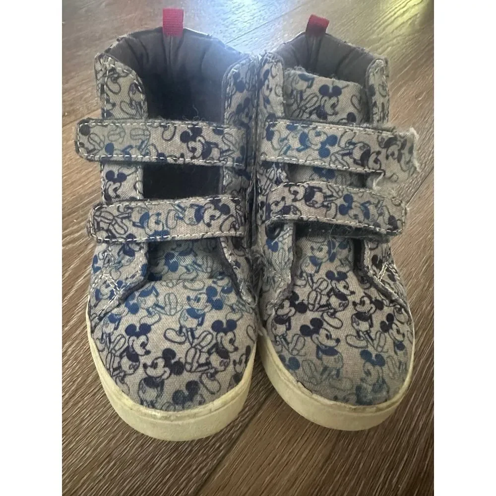 Gap‎ kids Mickey Mouse high top tennis shoes sz 10